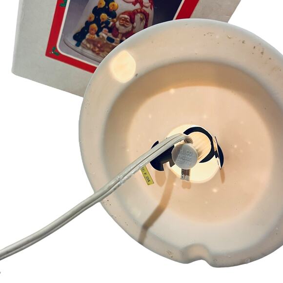 LIGHTED SANTA BELL Christmas Around The World Decoration Night Light Table Lamp - Picture 7 of 10